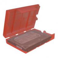Inter-tech hdd schutzbox 1x3,5" / 4x2,5" kunststoff rot (88885393)