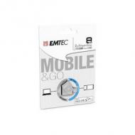 Emtec usb-stick 8  gb t250  usb 2.0 micro-usb dual (ecmmd8gt252b)