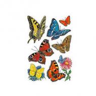 HERMA Sticker DECOR selbstklebend aus Papier Inhalt: 3 Blatt 7 Sticker 3801 Schmetterlinge