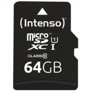 Sd microsd card 64gb intenso sd-hc uhs-i retail (3423490)