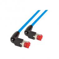 Efb rj45 patchkabel s / ftp,cat.6a,2x tm21 90°,uc900,1m,blau (k4137bl.1)