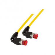 Efb rj45 patchkabel s / ftp,cat.6a,2x tm21 90°,uc900,2m,gelb (k4137ge.2)