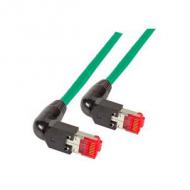 Efb rj45 patchkabel s / ftp,cat.6a,2x tm21 90°,uc900,1m,gelb (k4137gn.1)