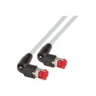 Efb rj45 patchkabel s / ftp,cat.6a,2x tm21 90°,uc900,10m,grau (k4137gr.10)