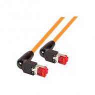 Efb rj45 patchkabel s / ftp,cat.6a,2x tm21 90°,uc900,1m,oran (k4137or.1)