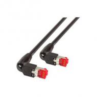 Efb rj45 patchkabel s / ftp,cat.6a,2x tm21 90°,uc900,1m,schw (k4137sw.1)