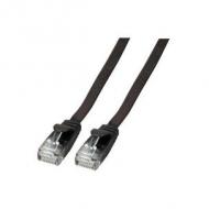 Efb rj45 flachpatchkabel u / utp, cat.6a, pvc, 0.25m, schwarz (k8107sw.0,25)