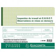 EXACOMPTA Geschäftsbuch "Inspection du travail" --------------------- pour le marché: F -------------------240 x 320 mm, 16 pages en paquet de 5 pices (6615E) , Verpackungseinheit:     5 Stück