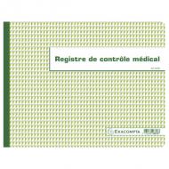 EXACOMPTA Geschäftsbuch "Contrle médical", 240 x 320 mm --------------------- pour le marché: F -------------------60 pages, folioté (6618E)