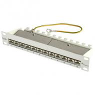 10" Patch Panel, Kat.6A(tief), geschirmt