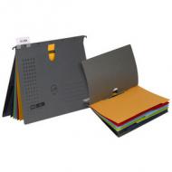 ELBA Organisationshefter chic ULTIMATE, DIN A4, rot Hängehefter mit 5 kaufmännischen Heftungen auf 5 Trennblättern, Dehntasche am Rückendeckel, 240 g / qm inkl. Sichtreiter und Schildchen gepackt zu 5 Stück (100333013), Verpackungseinheit:     5 Stück