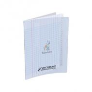 CONQUERANT CLASSIQUE Rpertoire 170 x 220 mm, seys,96 pages papier 90 g, agraf, couverture polypro transparent incolore (400026557)