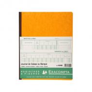 EXACOMPTA Piqre "Journal de caisse ou banque", 320 x 250 mm -------------------- pour le march: F --------------------2 libells, colonnes ventilation: 5 Dbit, 5 Crdit, format vertical, 33 lignes, 80 pages (6500E)