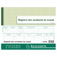 EXACOMPTA Registre des accidents du travail -------------------- pour le marché: F -------------------240 x 320 mm, format horizontal, 20 pages, papier 110 g / m2 (6619E)