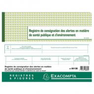 EXACOMPTA Piqre "Registre de consignation", 240 x 320 mm ------------------- pour le marché: F ---------------------"Registre de consignation des alertes en matire de santé publique et denvironnement", 20 pages, papier 110 g / m2 (6613E)