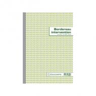 EXACOMPTA Manifold "Bordereau intervention", dupli ------------------- pour le marché: F ---------------------autocopiant, 50 feuillets, 297 x 210 mm vertical (3302E)