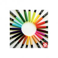 SAKURA Pinselstift Koi Coloring Brush, flieder flexible und robuste Pinselspitze aus Nylon, federt nach jedem Pinselstrich in seine Ursprungsform zurück, für feine, mittelfeine und dicke Linien, Tinte leicht mischbar (XBR124)