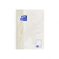 Oxford Collegeblock Touch, B5, kariert, 80 Blatt, rosa extra robuster Umschlag mit Touch-Veredelung, seidenglattes, hochweißes 90 g / qm Optik Paper, Rand links, Doppelspirale, mit Mikroperfortation, abgerundete Ecken, Tablet-Format 176 x 250 mm (400086487)