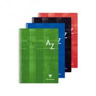 Clairefontaine Rpertoire spirale, A4, quadrill 5x5 180 pages, papier vlin velout 90 g, fabriqu en Fran  reliure intgrale, couverture carte pellicule, coloris assortis, touches plastifies en paquet de 5 pices (8149C), Verpackungseinheit:     5 Stck