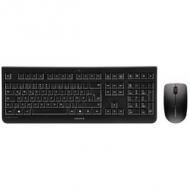 CHERRY Kit clavier AZERTY & souris DW 3000, sans fil, noir --------------------- pour le marché: F -------------------clavier sans fil plat, pavé directionnel, 105 touches standards et 4 touches raccourcis, touches gravées au laser, jusqu 10 millions de frappes par touche, capteur optique, (nouveau: 925967  /  ancien: 925595)