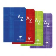 Clairefontaine Rpertoire piqu, 110 x 170 mm, quadrill 5x5 96 pages, papier vlin velout 90 g, fabriqu en Fran  couverture carte pellicule, coloris assortis en paquet de 10 pices (63609C) , Verpackungseinheit:    10 Stck