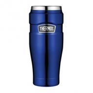 THERMOS Isolierbecher STAINLESS KING, 0,47 Liter, rot doppelwandiger Edelstahl mit Vakuumisolierung, zerlegbarer Verschluss, schlag- und bruchfest, 100% dicht, hält 5 Stunden heiß  /  9 Stunden kalt (4002.248.047)