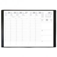 QUO VADIS EXDI Agenda de poche classique "PLUTON", 2026 ------------------- Pour le Marché: F ---------------------1 semaine sur 2 pages, large espa de notes, multilingue, couverture plastique Alpha, couleur: noir, 90 x 125 mm (317001Q)