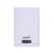 Calligraphe Rpertoire 8000 POLYPRO, 110 x 170 mm, incolore quadrill 5 / 5, 96 pages, reliure piqre, couverture polypro transparente, papier vlin surfin 90 g / m2, rpertoire alphabtique et vocabulaire (18850C)
