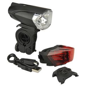 Fahrrad LED/USB-Beleuchtungs-Set 35 Lux 85354