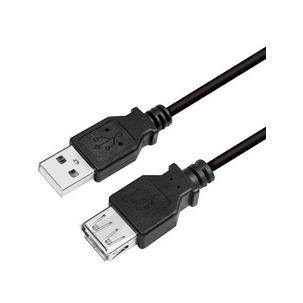 Symbolbild: USB 2.0 Verlängerungskabel, USB A-Stecker - USB-A Kupplung, schwarz CU0010B