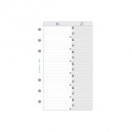 EXACOMPTA Nachfüllung Exatime 17, 47 Notiz-Blätter ------------------ für den Markt: F -----------------------weißes Papier, Maße: (B)105 x (H)172 mm  (18215E)