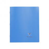 Clairefontaine Cahier Koverbook, 170 x 220 mm, Seys, bleu 96 pages, couverture polypropylne opaque, papier vélin velouté 90 g, fabriqué en Fran  avec pochette integrée (951412C)