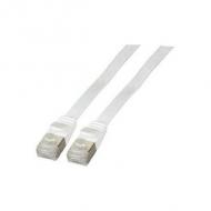 Efb rj45 flachpatchkabel u / ftp, cat.6a, pvc, 0.5m, weiß (k5545ws.0,5)