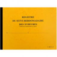 ELVE Registre du suivi hebdomadaire des 35 heures -------------------- pour le Marché: F --------------------cahier piqué, 108 pages, folioté de 1  53, 240 x 320 mm, papier registre supérieur 100 g / m2, imprimé bleu, couverture carte, coloris assortis, pas de choix de couleur possible (9422)