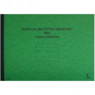 ELVE Piqre "Journal Recettes Dépenses des Associations" 80 pages, folioté, papier registre supérieur 100 g / m2, imprimé bleu, couverture carte lustrée, coloris assortis, pas de choix de couleur possible, dim. (L)270 x (H)370 mm (97391)