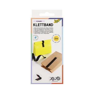 Klettband, schwarz 2302