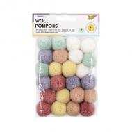 Woll-Pompons "Pastell"