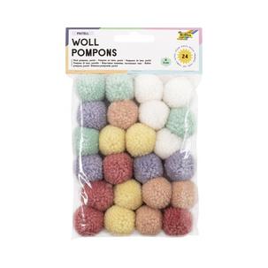 Woll-Pompons "Pastell" 50242