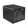Schubladenbox Smoove GLOSS, schwarz / schwarz