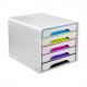 Schubladenbox Smoove GLOSS, schwarz / bunt "Flashy" 1071110921