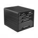 Schubladenbox Smoove GLOSS, schwarz / schwarz 1072130921