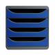 Schubladenbox BIG-BOX, mausgrau / harlekin 310718D