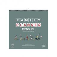 QUO VADIS Calendrier FAMILY PLANNER MENSUEL, 2025 / 2026 ----------------- pour le Marché: F -----------------------calendrier mensuel, de septembre  décembre, 16 mois, 8 feuillets illustrés recto / verso, vacances scolaires, (238096Q)