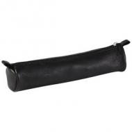 Schlamper-Rolle schwarzes Leder, klein