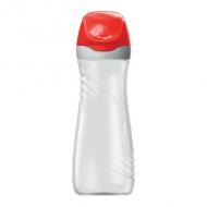 Trinkflasche ORIGINS, 0,58 Liter, rot / grau