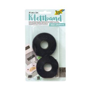 Klettband, schwarz 2303