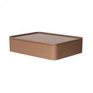 Utensilienbox "ALLISON", caramel brown