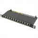 10" Patch Panel Kat.6A, 0,5 HE, schwarz NP0065