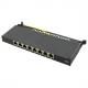 Mini Patch Panel Kat.6, 0,5 HE, schwarz NP0077