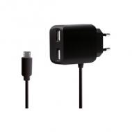 USB-Adapterstecker mit Micro-USB-Kabel, schwarz